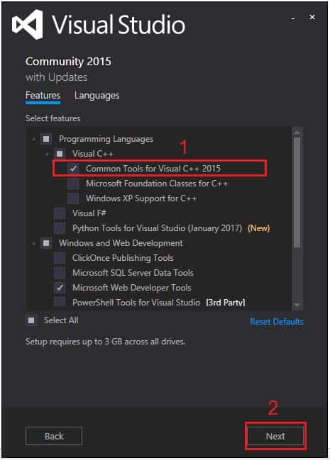 วิธีแก้ไข Python : Microsoft Visual C++ 14.0 is required 
